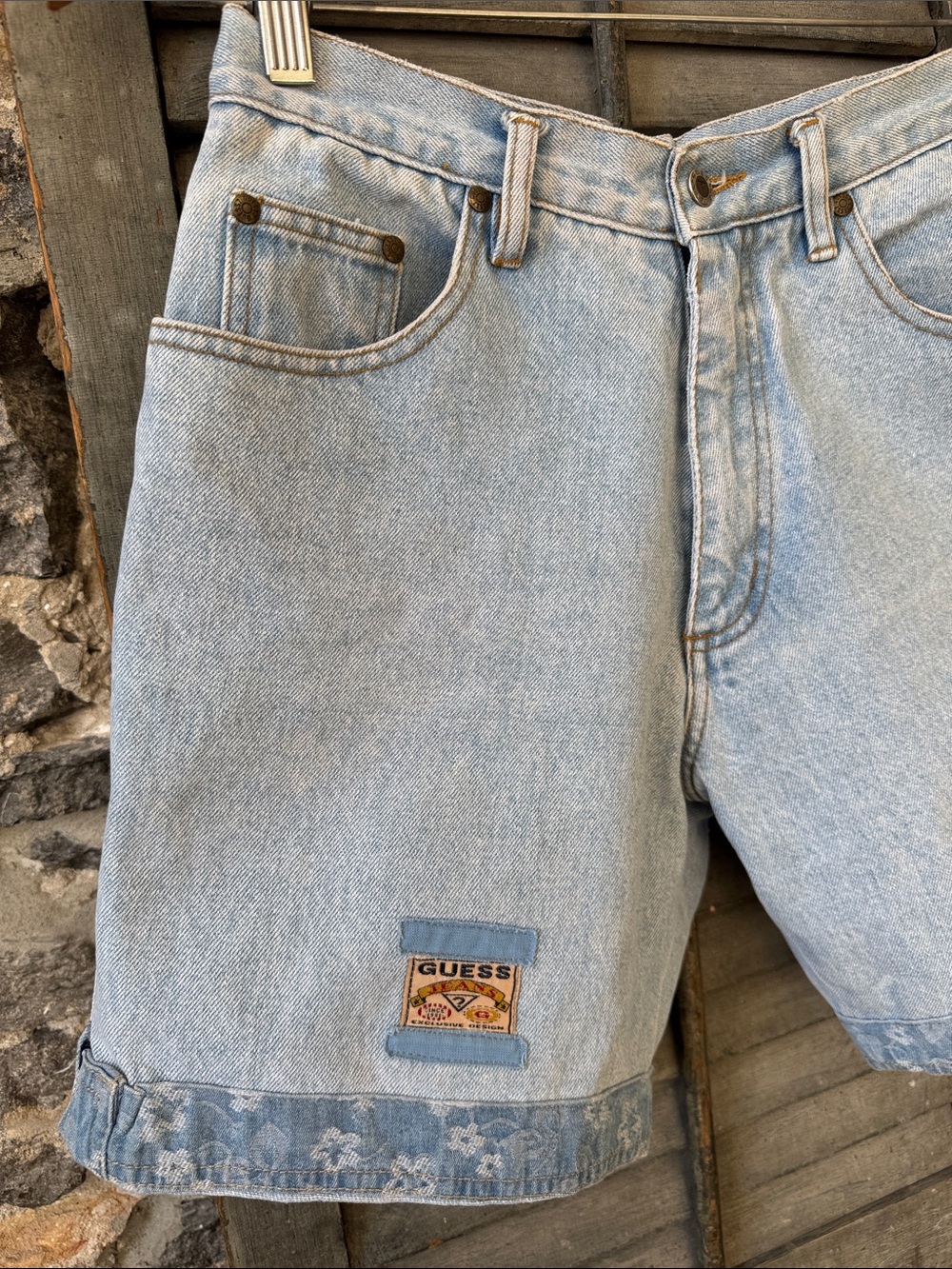 Guess Reworked Jean Shorts - Picture 3 of 7